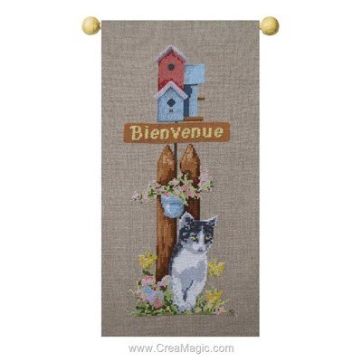 Kit bannière à broder bienvenue printemps Princesse
