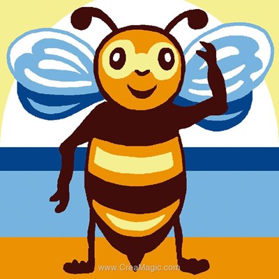 Kit canevas débutant Luc Création salut d'abeille