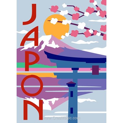 Affiche vintage - japon canevas chez Margot