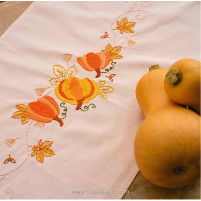 kit Chemin de Table Citrouilles automne - Vervaco