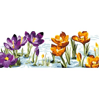 Canevas les crocus de Luc Création