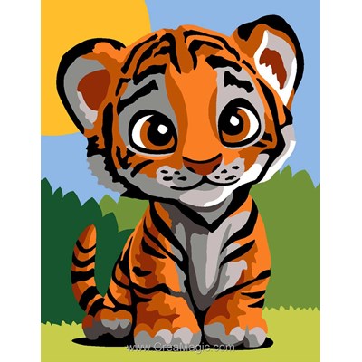 Kit Canevas Complet - Tigre - Margot