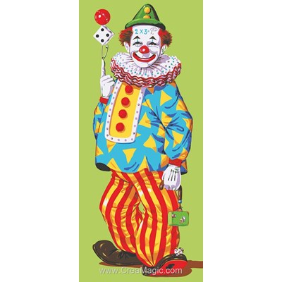Le clown et le dé canevas de Collection d'art
