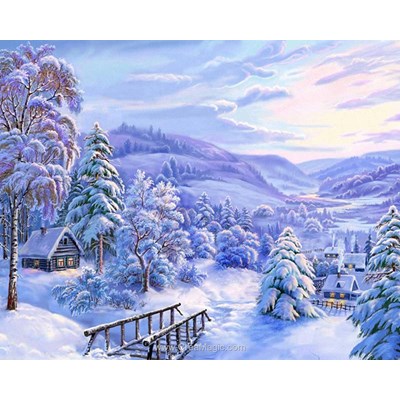 Kit broderie diamant winter fairytale de Diamond Painting