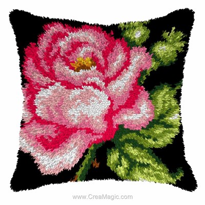 Kit coussin point noue charme d'une rose - Orchidea