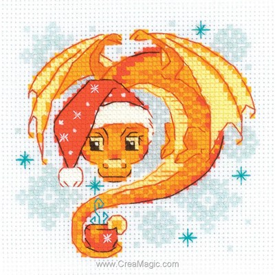 kit point de croix Dragon tea time - RIOLIS