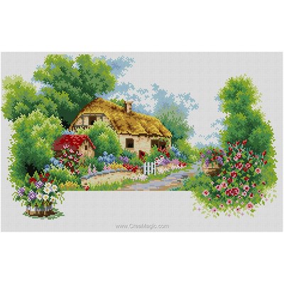 Kit broderie diamant spring house de Diamond Painting