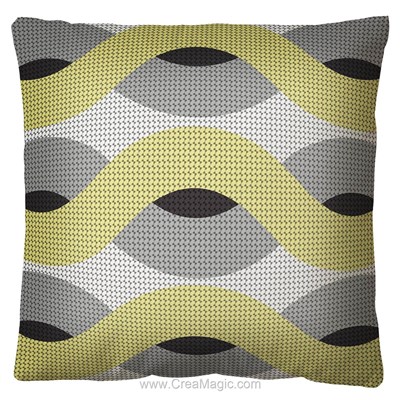 Coussin au demi point tresse - SEG