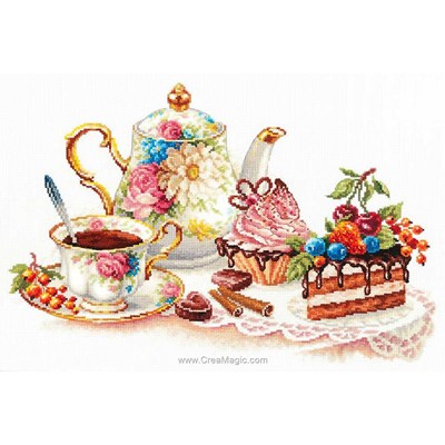 Kit broderie pause café gourmande de Magic Needle