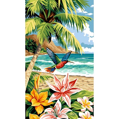 Canevas L'île aux colibris - Margot