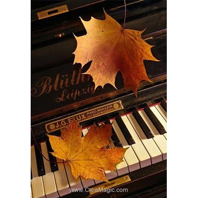 Kit broderie diamant les touche du piano en automne de Diamond Painting