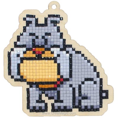 Kit broderie diamant bulldog de Wizardi