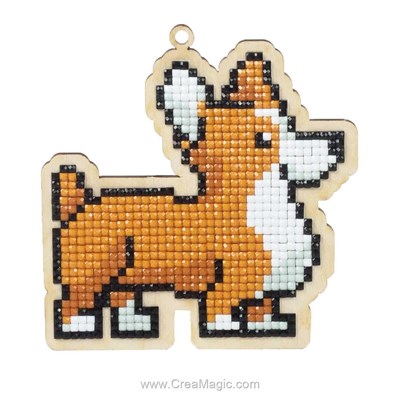 Broderie diamant dog rocky de Wizardi