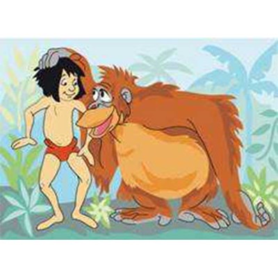 Amitié de mowgli et l'orang outang - disney canevas de DMC