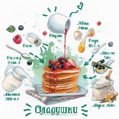 Point de croix compté RIOLIS recipe pancakes