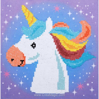 Kit broderie diamant Vervaco licorne