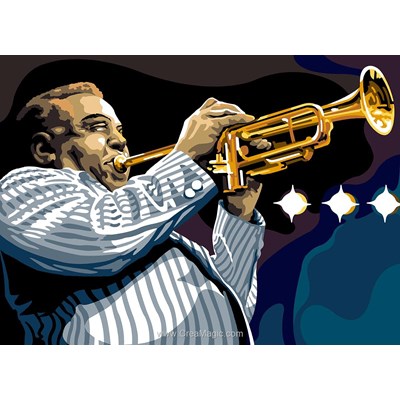 Trompette et jazz canevas - SEG