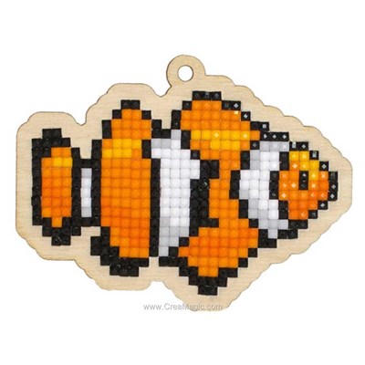 Broderie diamant clown fish - Wizardi