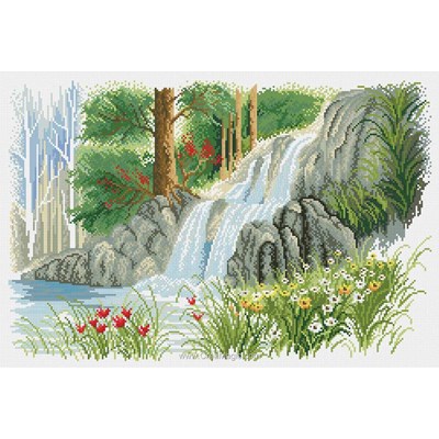 Kit broderie diamant forest river - Diamond Painting
