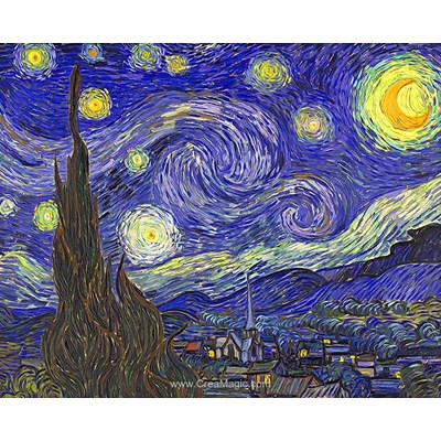 Kit broderie diamant the starry night de Diamond Painting