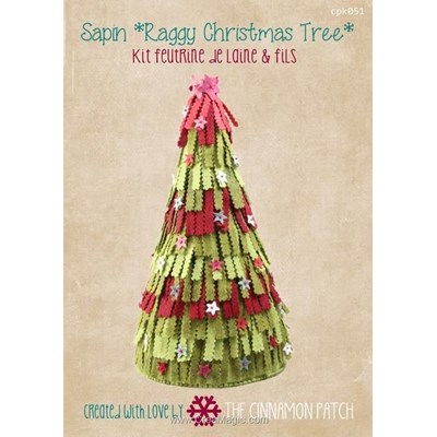 Kit feutrine - Kit sapin a franges raggy christmas tree - The Cinnamon Patch