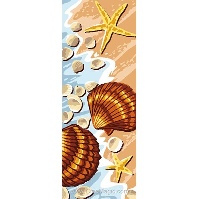 Canevas coquillages et étoiles de mer de Luc Création