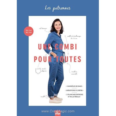 Livre - Une combi pour toutes - 3 modeles de base - variations a l'infini - Librairie Créative