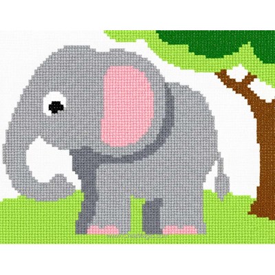 Broderie Traditionnelle Eléphant - Marie Coeur