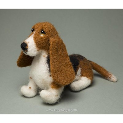 Feutrine - Kit de feutrage - Basset - Momentos Magicos