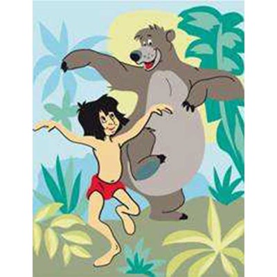 La danse de mowgli et baloo - disney canevas chez DMC