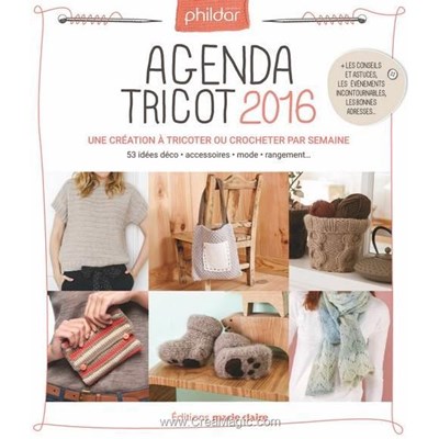 Livre Agenda tricot 2016 - marie-claire - promotion jusqu'à épuisement - Librairie Créative