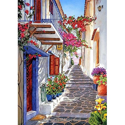 Broderie diamant ruelle du sud - Diamond Painting