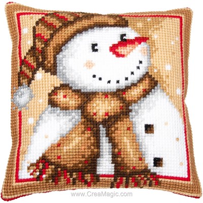 Kit Coussin Point de Croix - Disney - La Reine des Neiges 2 - Olaf - Vervaco | Les Ciseaux Magiques