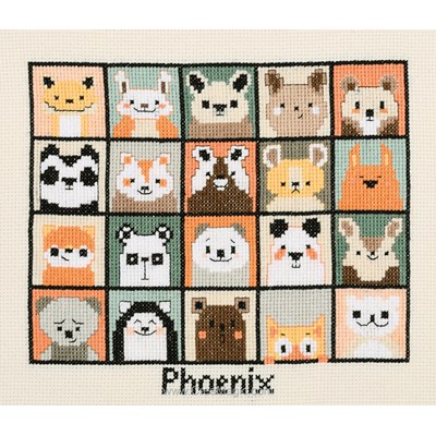 Kit broderie Portrait d'animaux - Vervaco