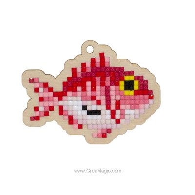 Broderie diamant puffer fish de Wizardi