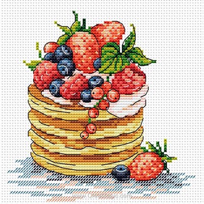 Modèle broderie point de croix MP Studia pancake-gourmand