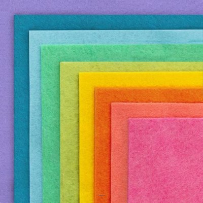 60 Feuilles De Feutrine 15x15 Cm Multicolores - DIY, Couture, Déco, Artisanat Pour Enfants Et Adultes - 5