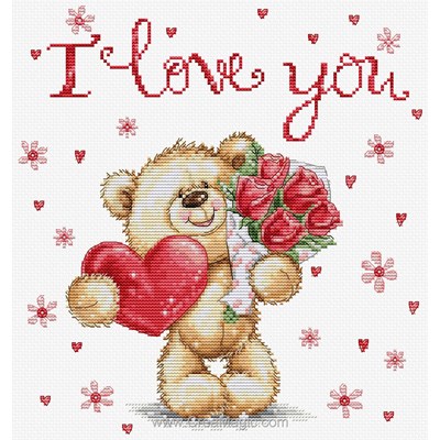 Kit broderie I love you - Luca-S