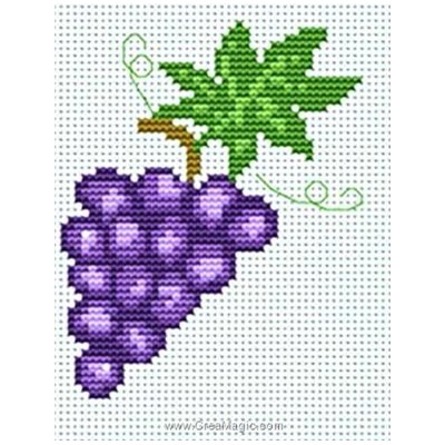 Broderie au point compté grappe de raisin - Luca-S