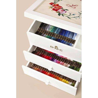 Coffret de rangement - Blqnche modulable, avec 70 échevettes - DMC