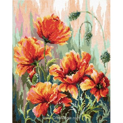 Kit coquelicots en fleurs de Magic Needle