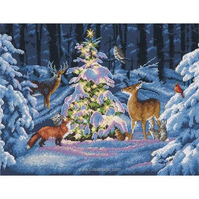 L'arbre de noël de la forêt kit broderie - Dimensions