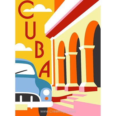 Affiche vintage - cuba canevas - Margot