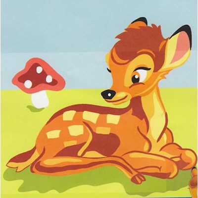 Canevas kit enfant complet bambi et le champignon - disney - DMC