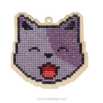 Kit broderie diamant cat lucky - Wizardi