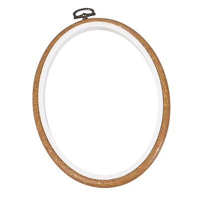 Cadre tambour grand oval Blanc - DMC