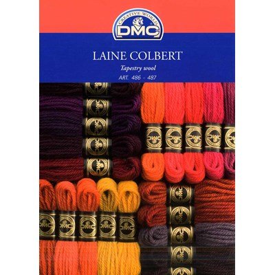 Nuancier - Carte des couleurs DMC Laine Colbert art 486 avec brins