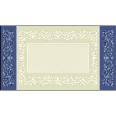broderie au point de croix Chemin de table bleu - Spécial Noël - DMC