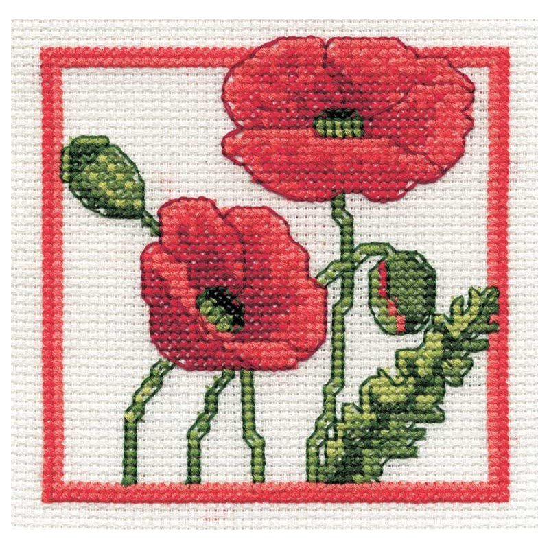 Kit Broderie Point De Croix DMC - La Grande Vague De Hokusai, Tissu Aida 14 Fils Inclus