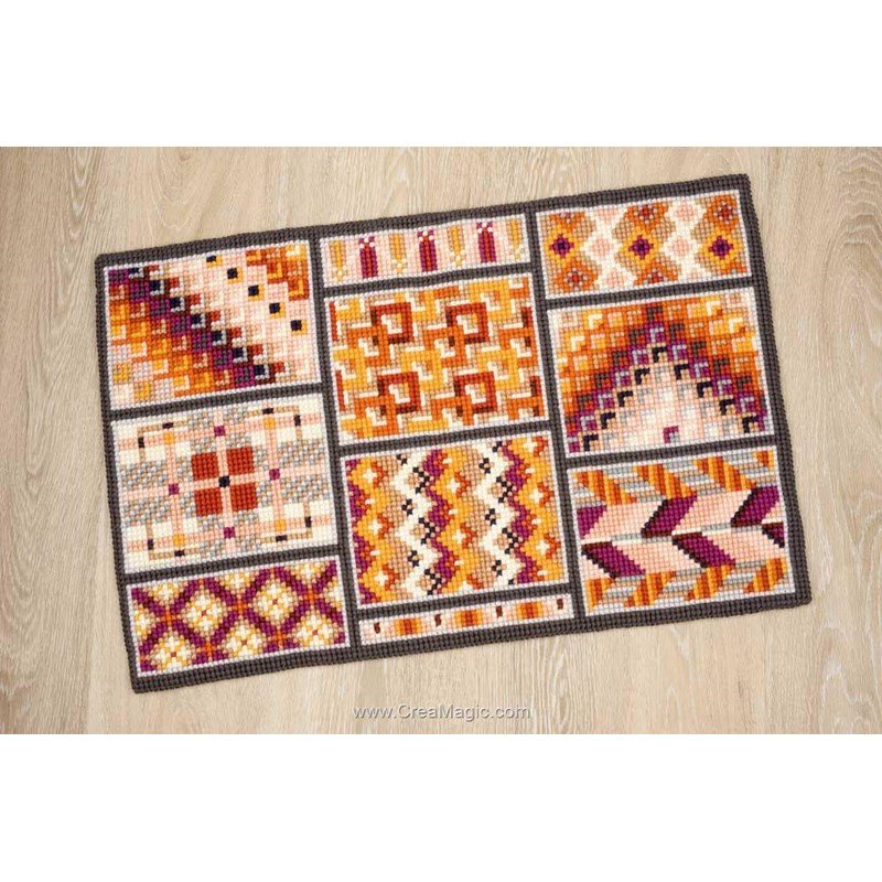 Tapis tressé en fibres naturelles gris I Tapis artisanal portugais – Luisa Paixao